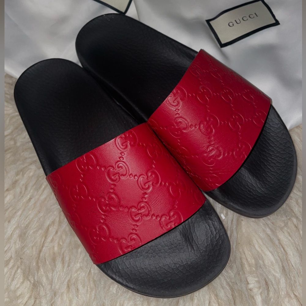 Red Gucci Slides